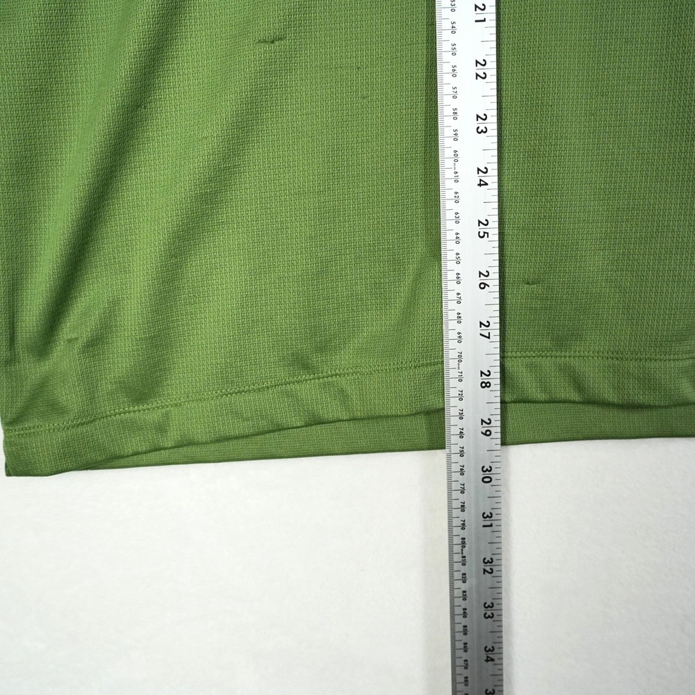 Vintage Nike Sphere React Golf Polo Shirt Mens Large Green 1/4 Zip Short Sleeve - Picture 8 of 10